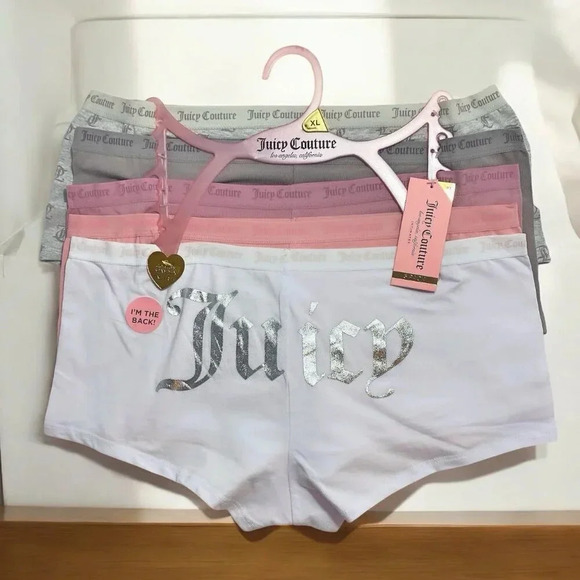 Juicy Couture Logo 5 Pair Women’s Underwear Set size XL - Picture 2 of 6